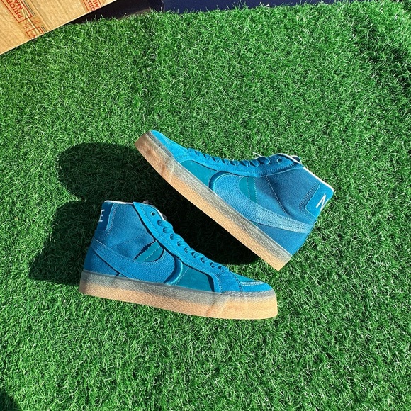 Nike Sb Zoom Blazer Mid Premium Green Abyss - Picture 7 of 12